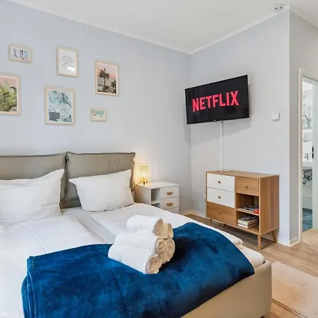 Apartman Vorstadtoase - 2 Personen - Eichwalde, Naehe Ber - Queensize-bett, Netflix, Parken Eichwalde