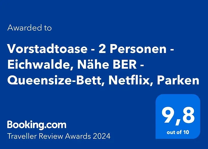 Vorstadtoase - 2 Personen - Eichwalde, Naehe Ber - Queensize-bett, Netflix, Parken Eichwalde